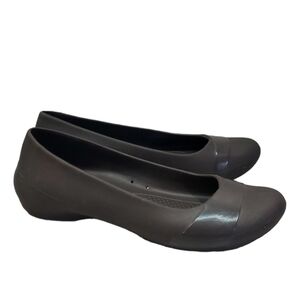 Crocs Women Comfort Round Toe Clogs Mary Jane Rubber Shoes sz 10